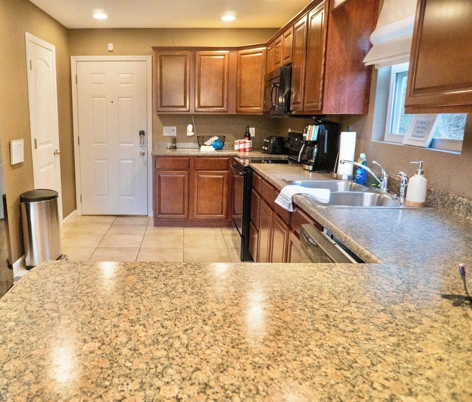 Fully stocked kitchen