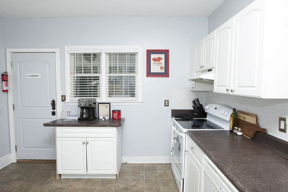 Kitchen with plenty of counter space.