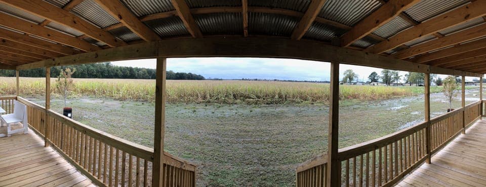 panoramic view from porch