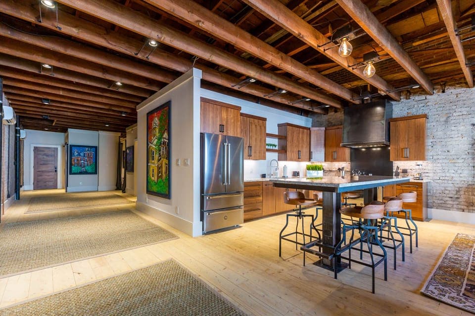 Open concept, you can see from entry to the street windows.