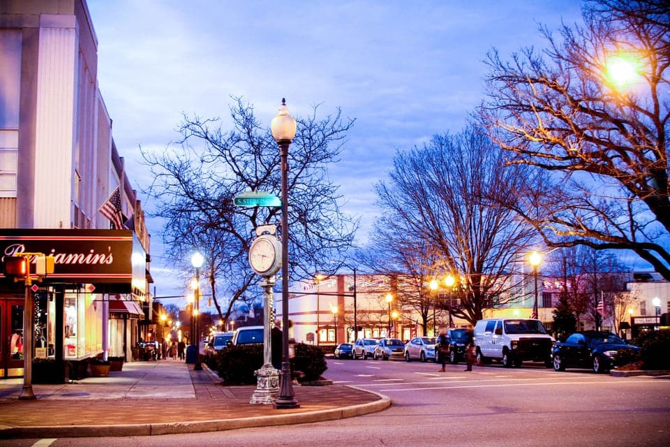 Area downtown view.