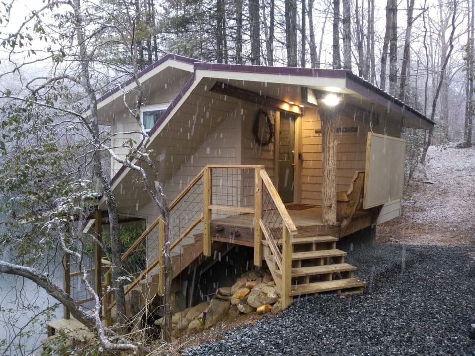Snowing