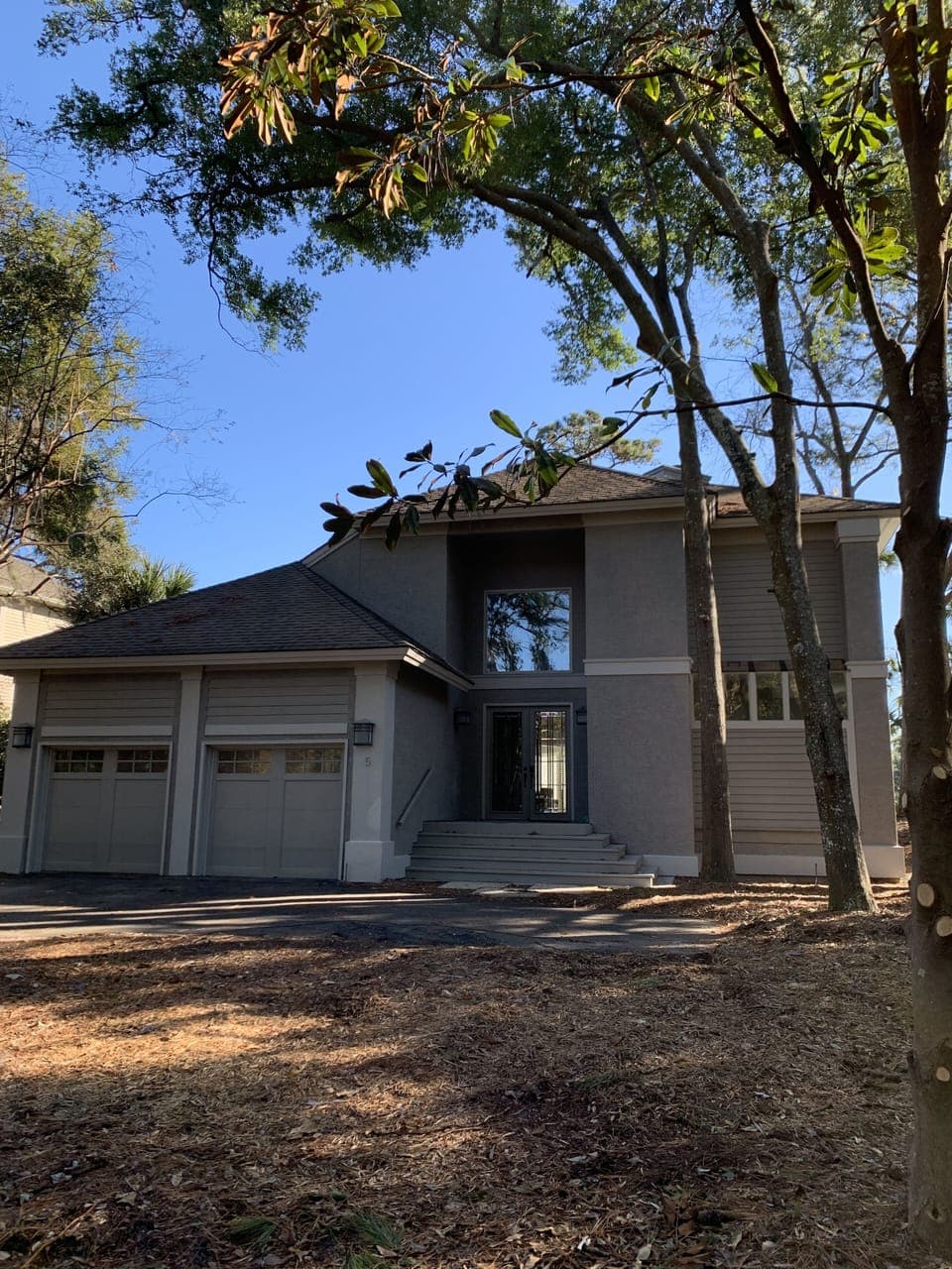 The front of the house