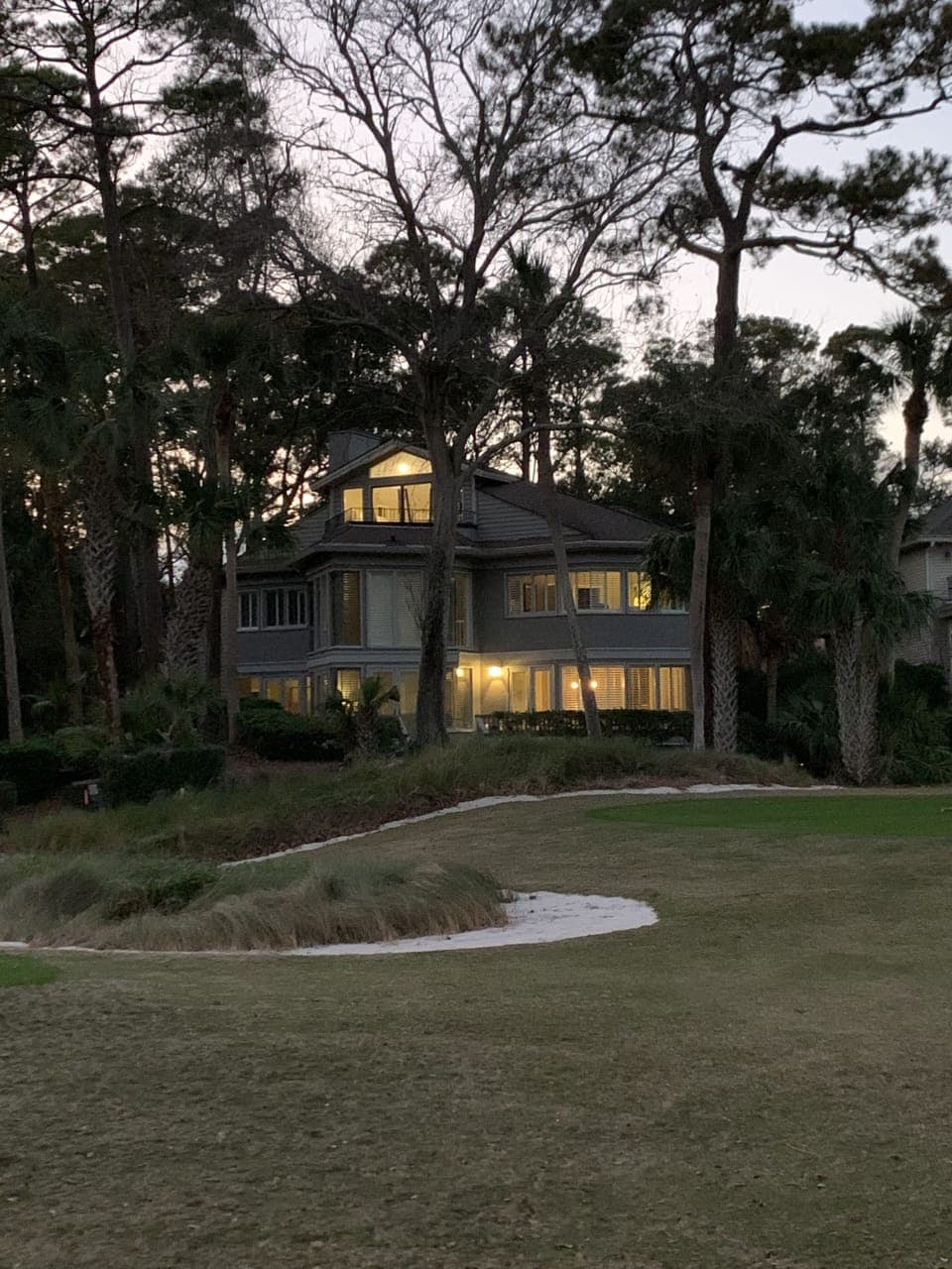 Our backyard from the golf tee box of the 15th hole of Atlantic Dunes.