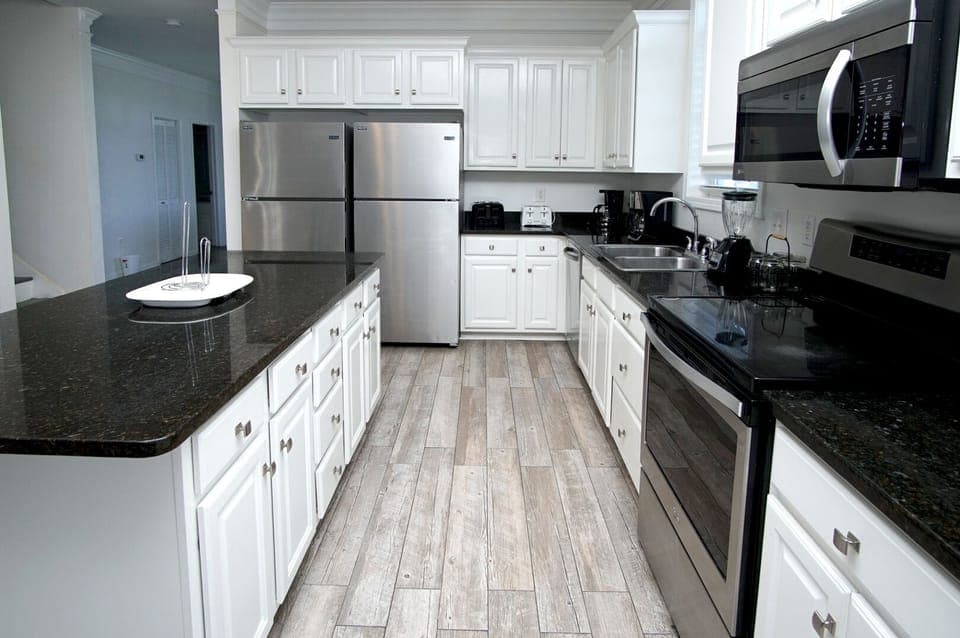 Admirals Quarters A vacation home in Cherry Grove, North Myrtle Beach | kitchen | Thomas Beach Vacations