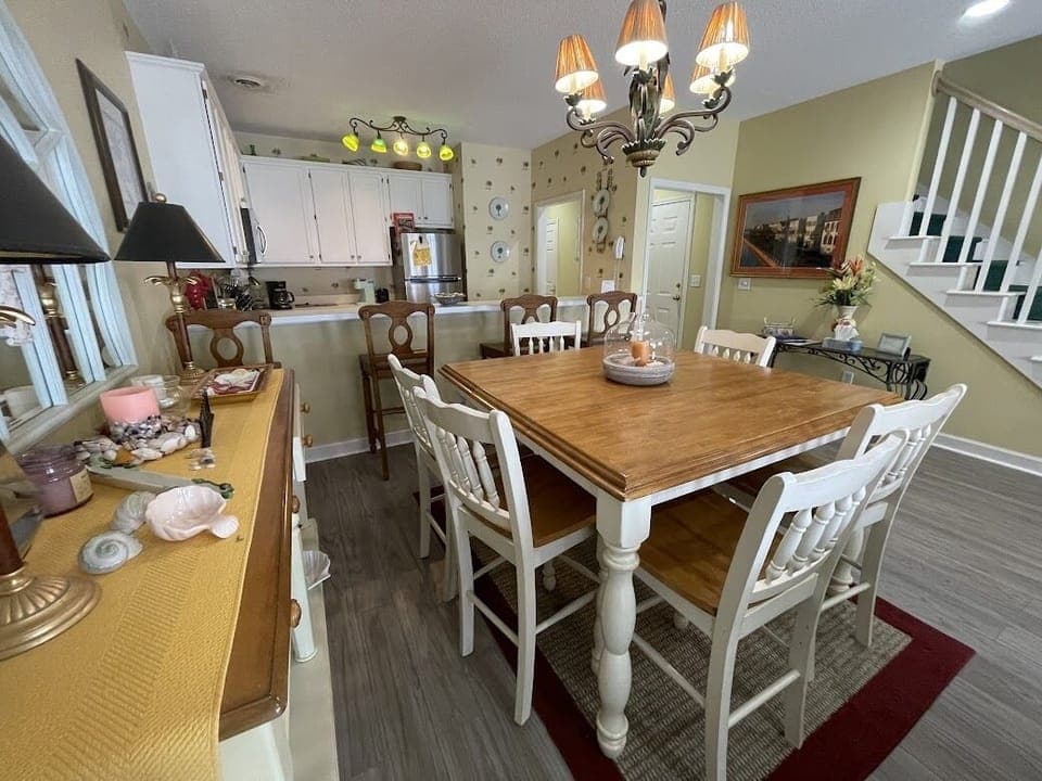Dine at the table or bar