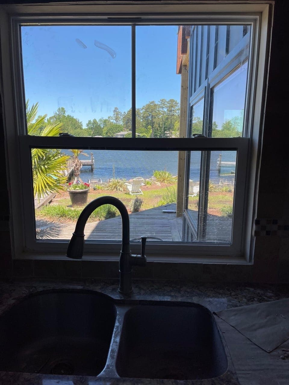 Another improvement?  Why not!  Enlarged kitchen window adds more! 