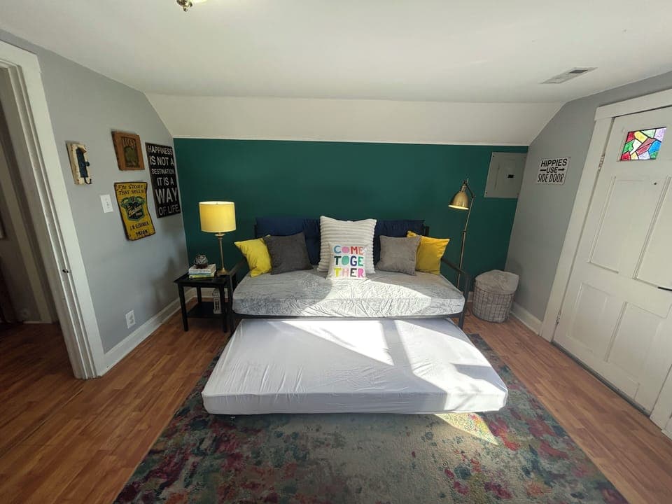 Added sleeping space with the trundle.