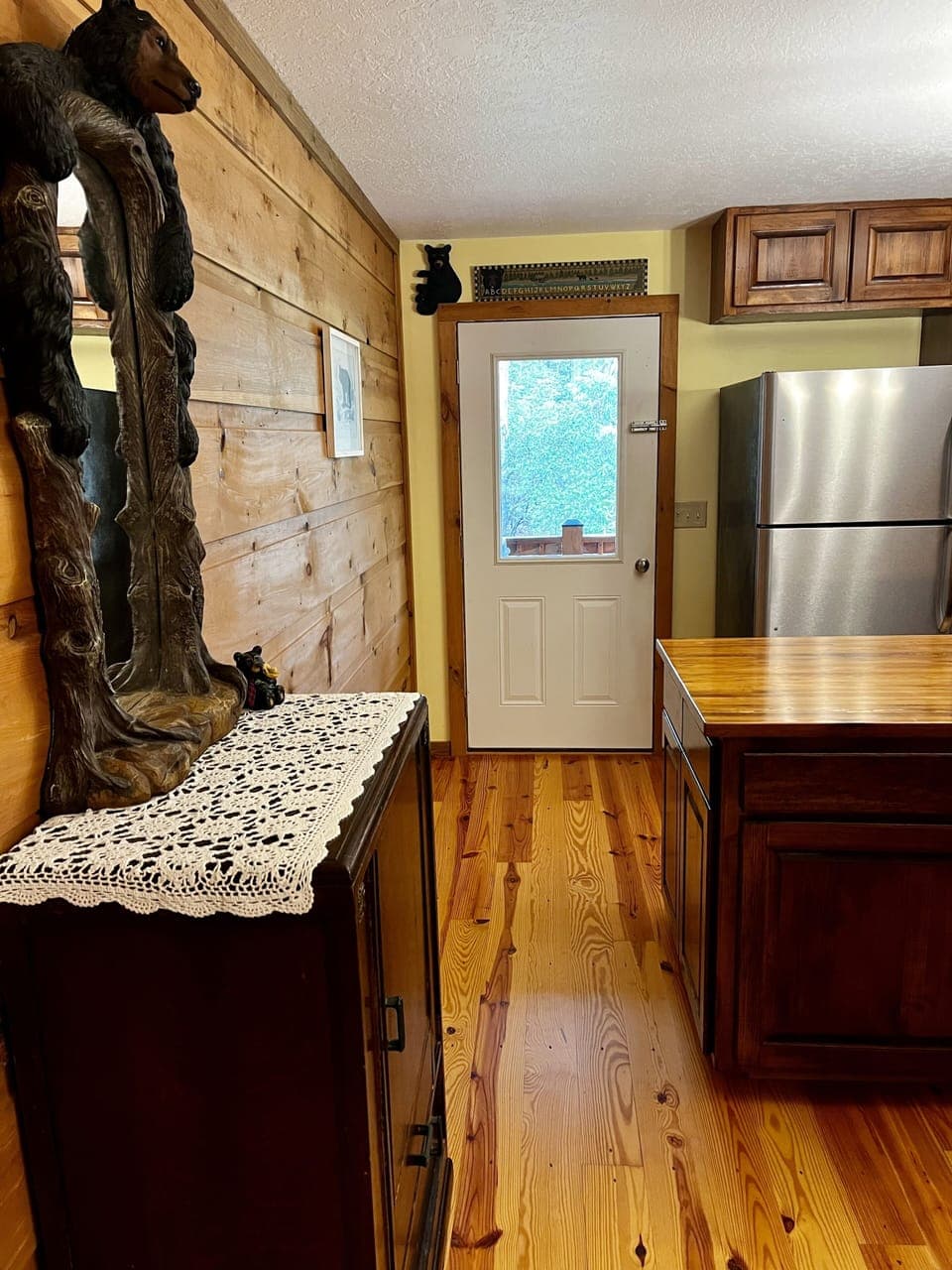 Kitchen and back door 