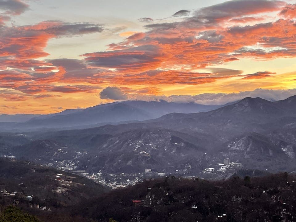 Stormy Gatlinburg sunrise from balcony!