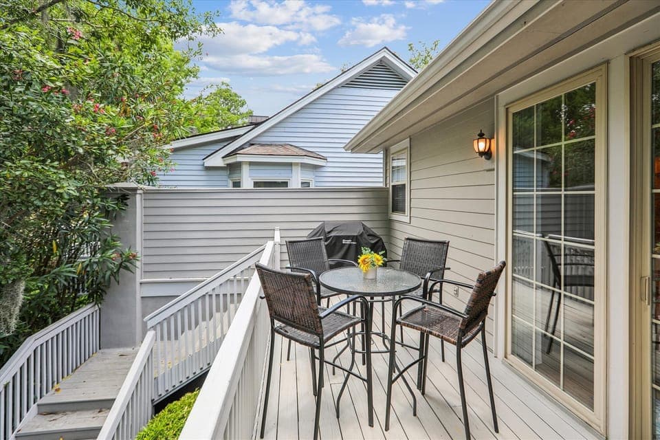 Enjoy Dining on the Back Deck at 39 Shell Ring Road