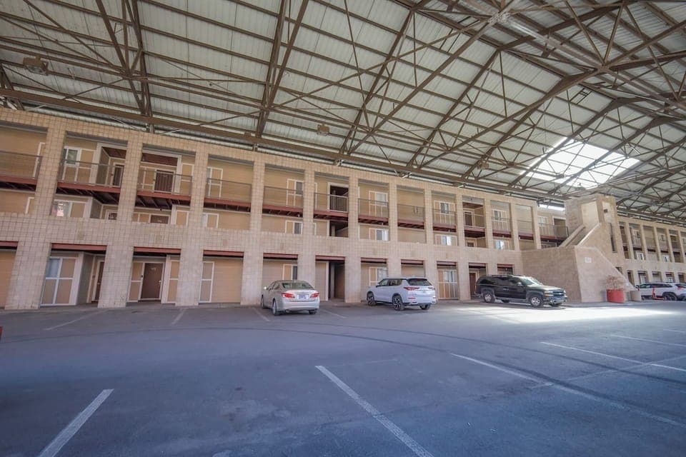 Free covered parking