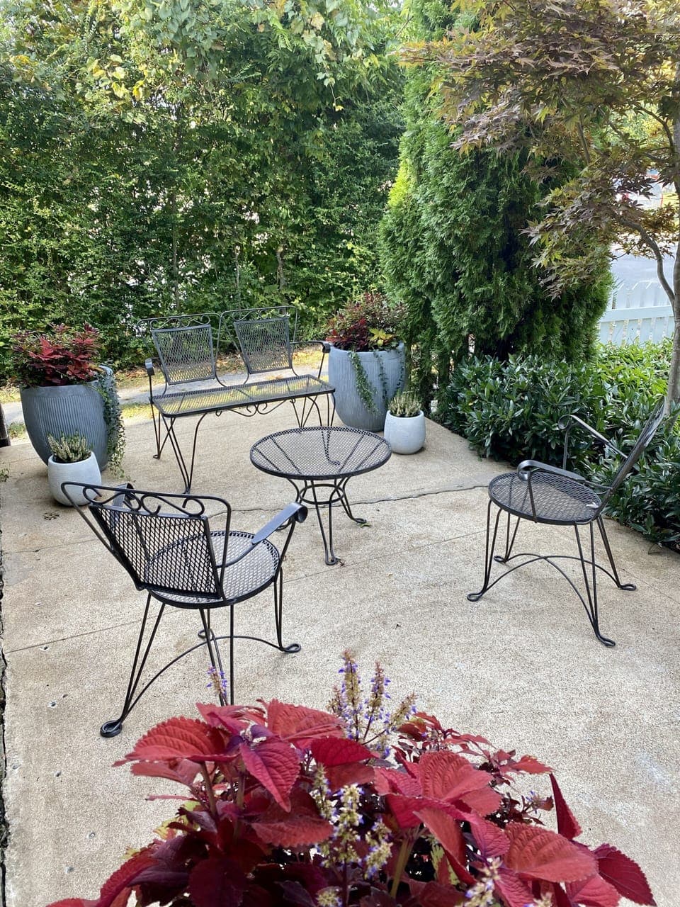 Front porch conversation area