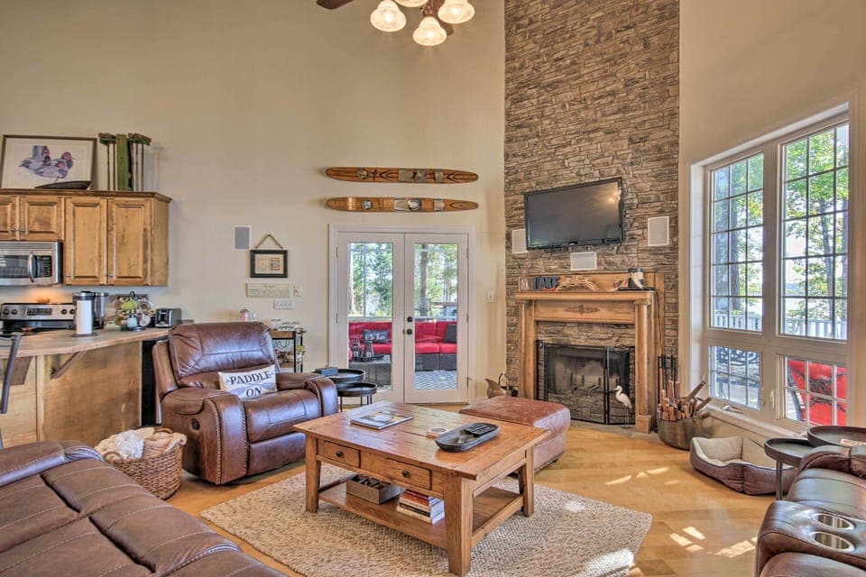 Living Room | 1st Floor | Wood-Burning Fireplace | DVD Player