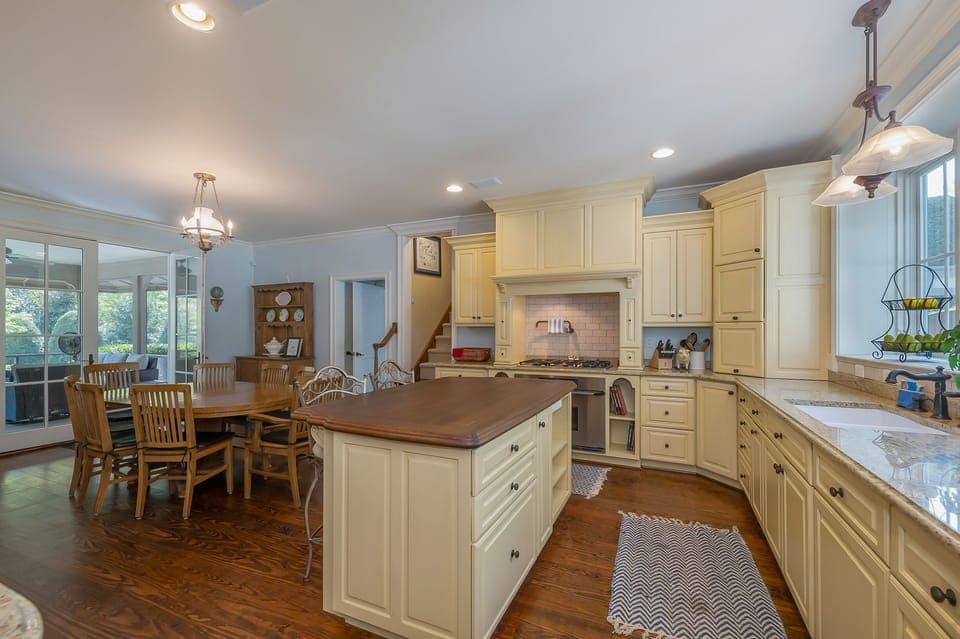 Kitchen island and table
