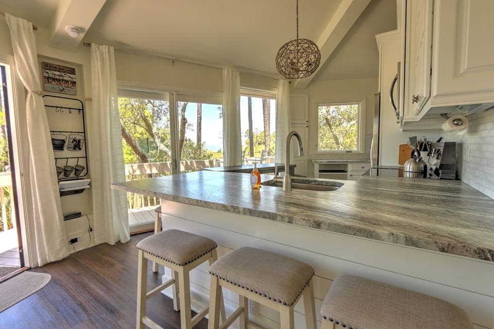Great views from the kitchen while cooking!