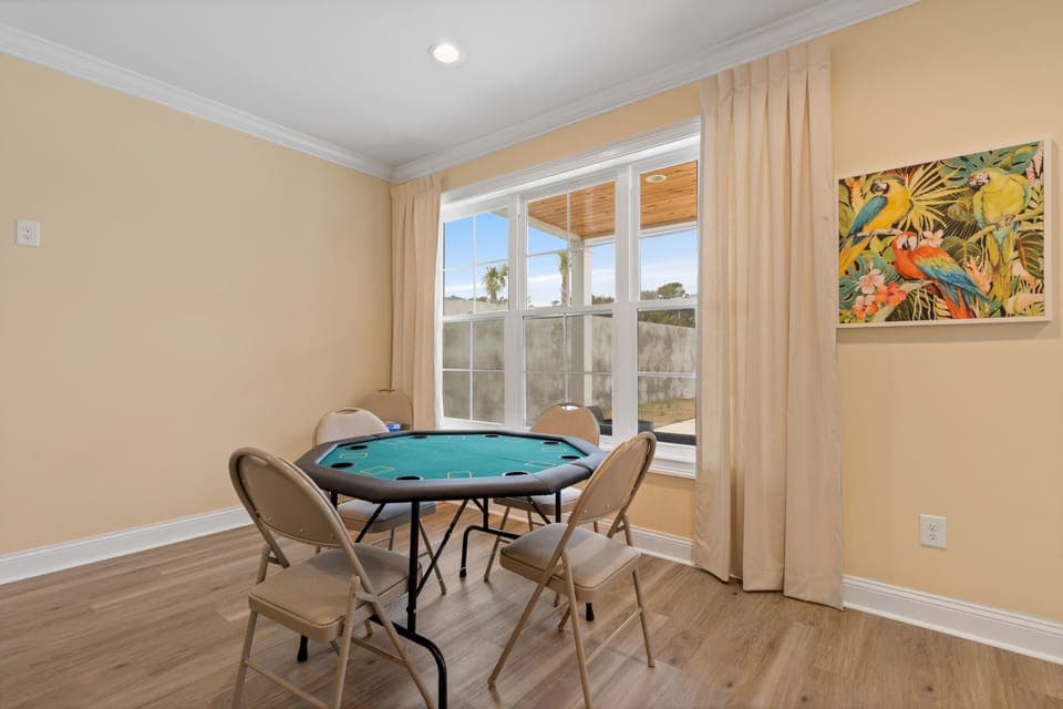 Enjoy a night of playing cards.