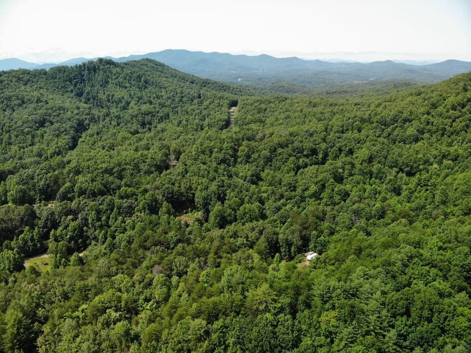 Aerial view facing SW