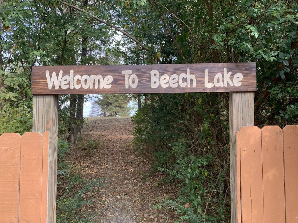 Out your back door and down this path to lake paradise!!!