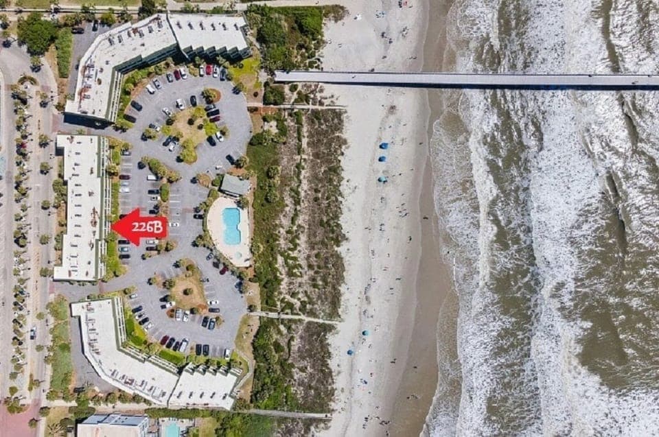 Oceanfront balcony, overlooking pool and wild dunes