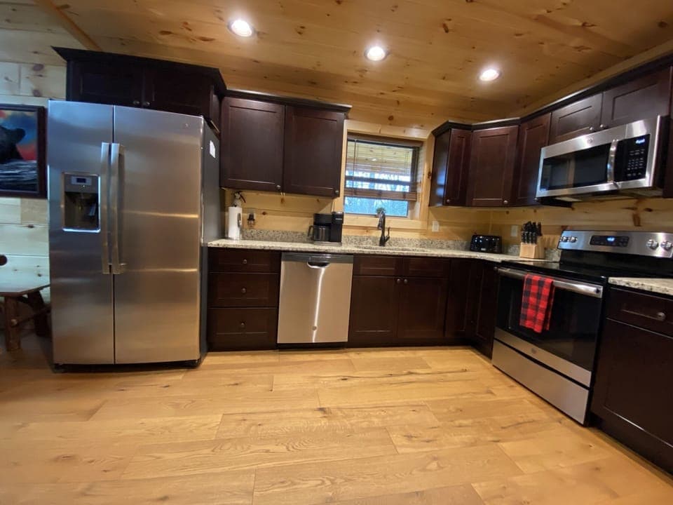Fully stocked kitchen for making family meals on nights you choose to stay in.
