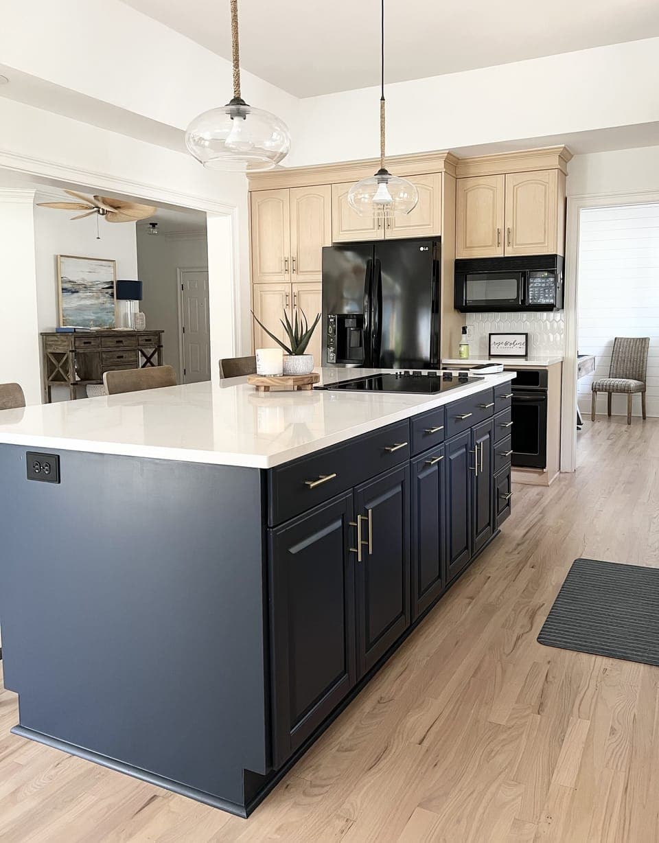 Large Island with seating for gatherings 