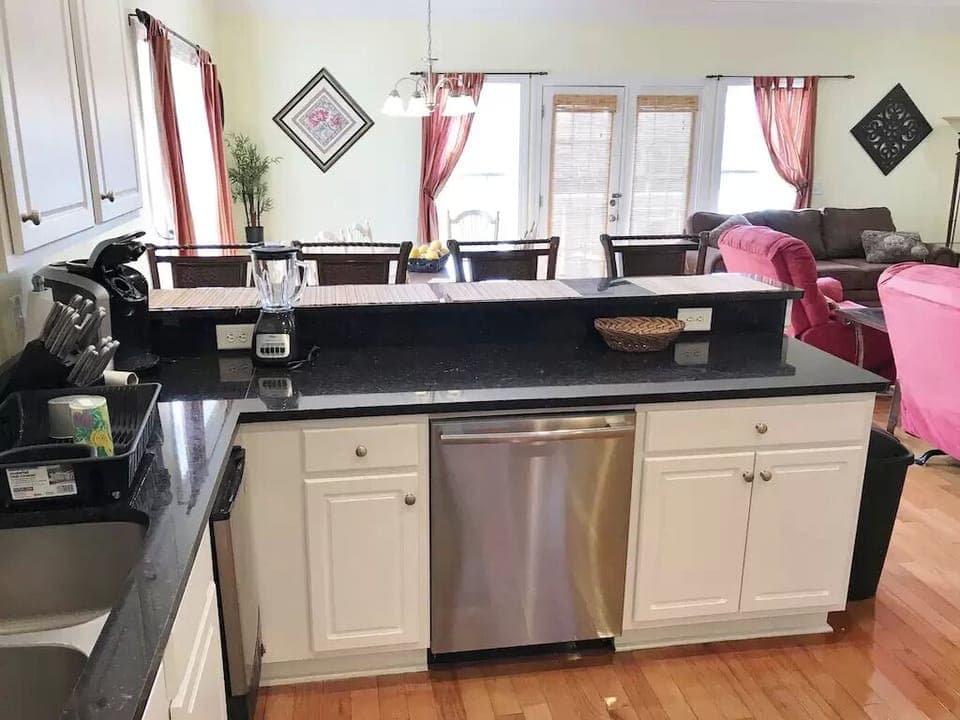 Kitchen looking over to Dining Area