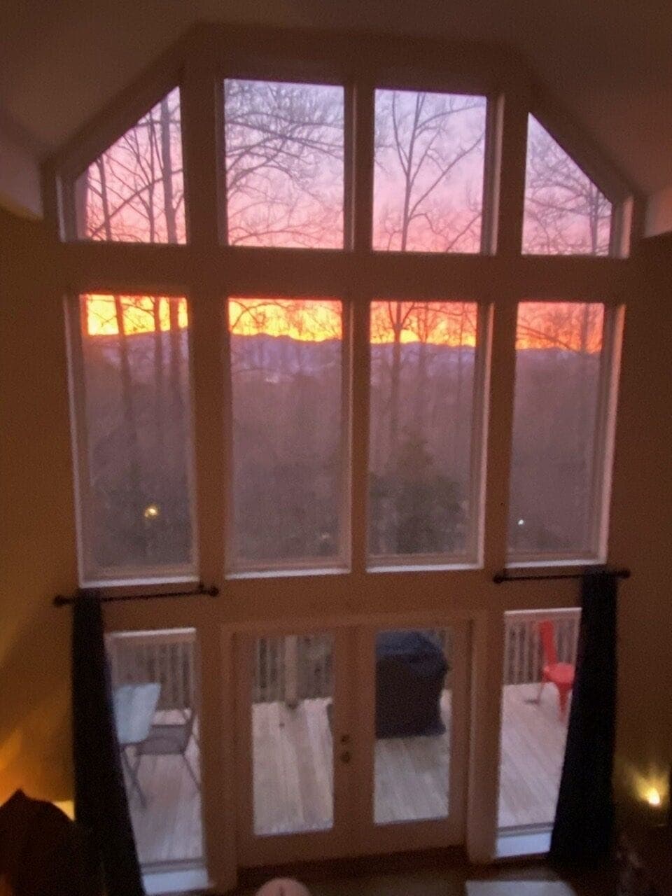 Sunrise view.