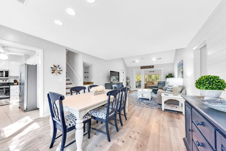 You step inside to a bright and beautiful cottage.  Get ready to relax and unwind!