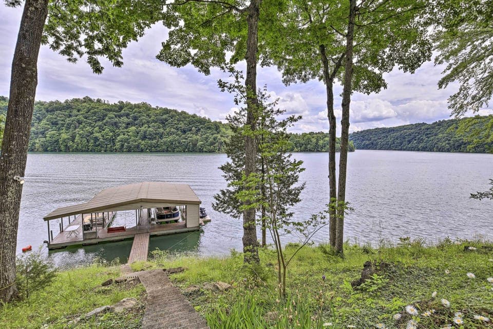 House Exterior | Private Dock | Stairs Required to Access Property
