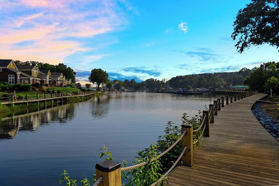 Enjoy the view from the decks at Aqua Vista!