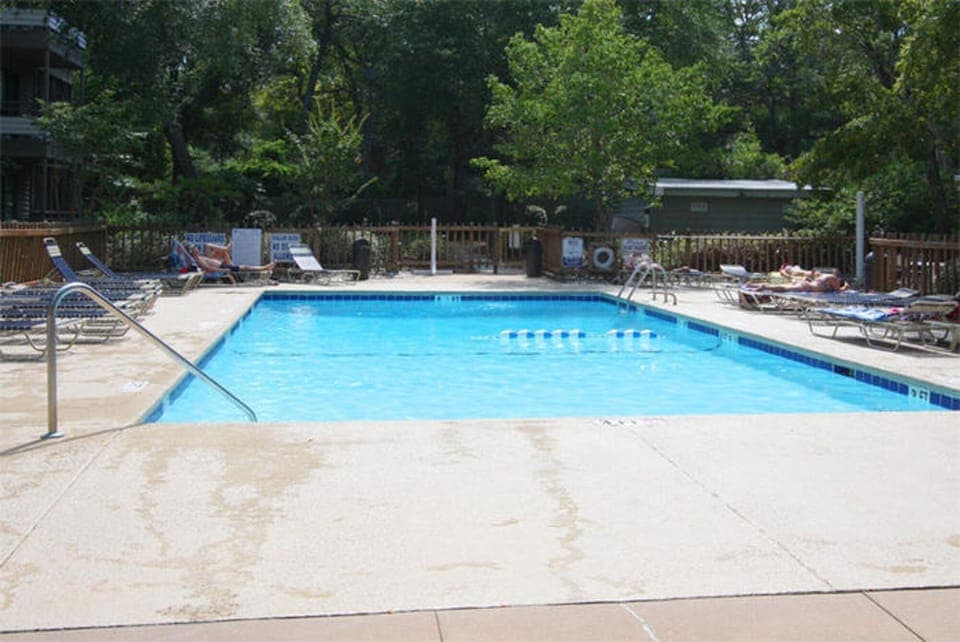 Take a cool dip in the sparkling pool.