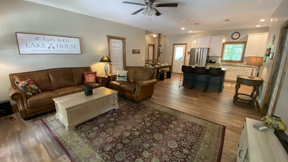 Enjoy our open floor plan and cozy den! 