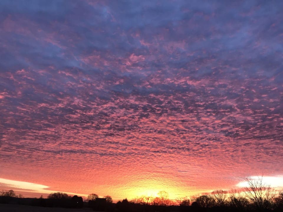 Sunrise Engulfs House!