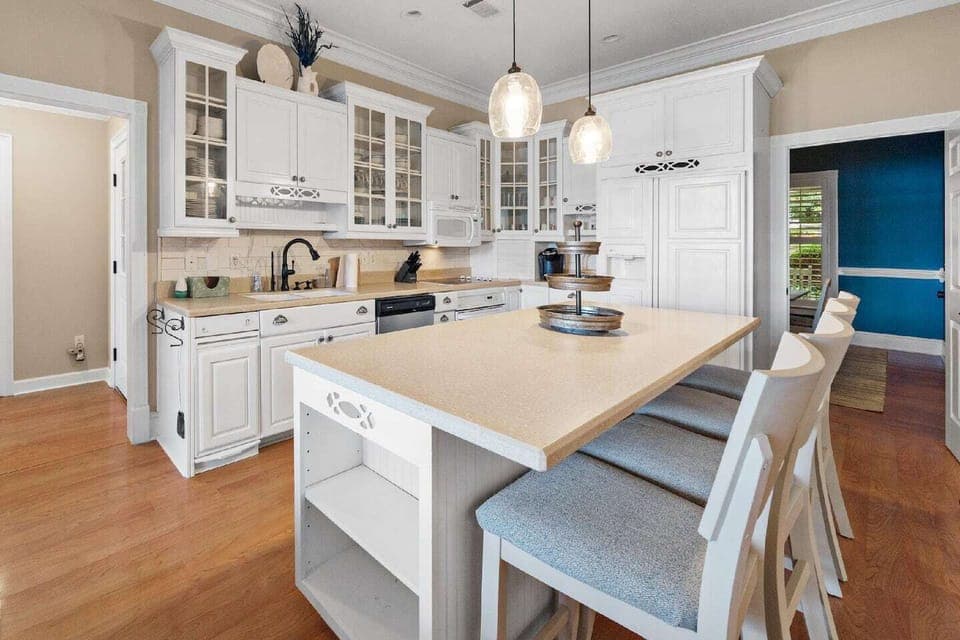 Fully stocked kitchen 