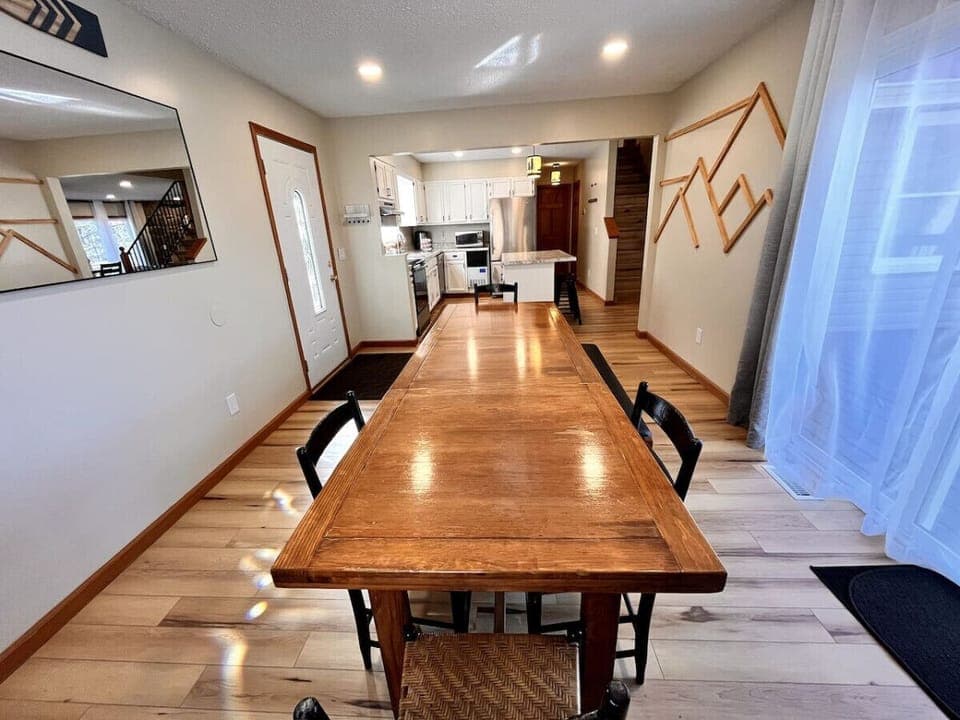Dining Room Seating for 10-12. Sliding Door to Deck.