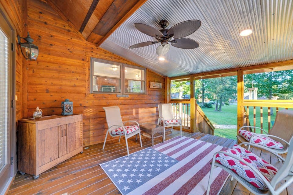 Covered Deck | Steps Required | Gas Grill