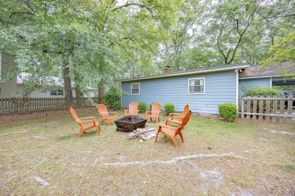 Large fenced in back yard
