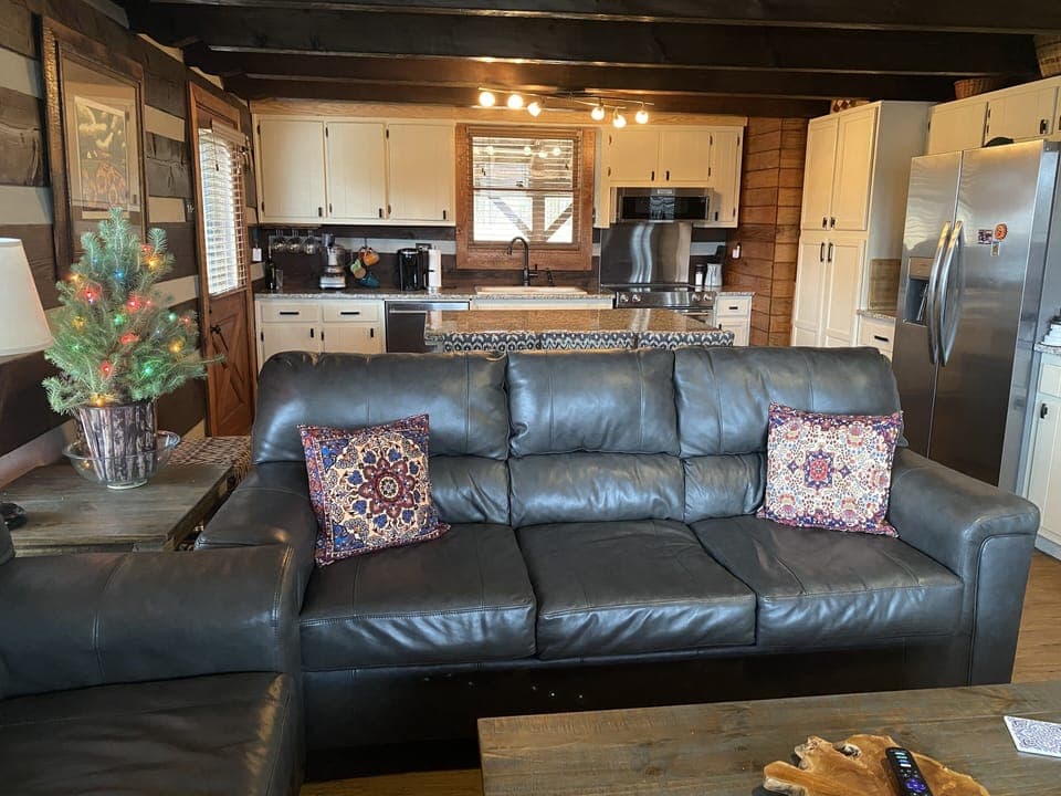 Open kitchen/living area