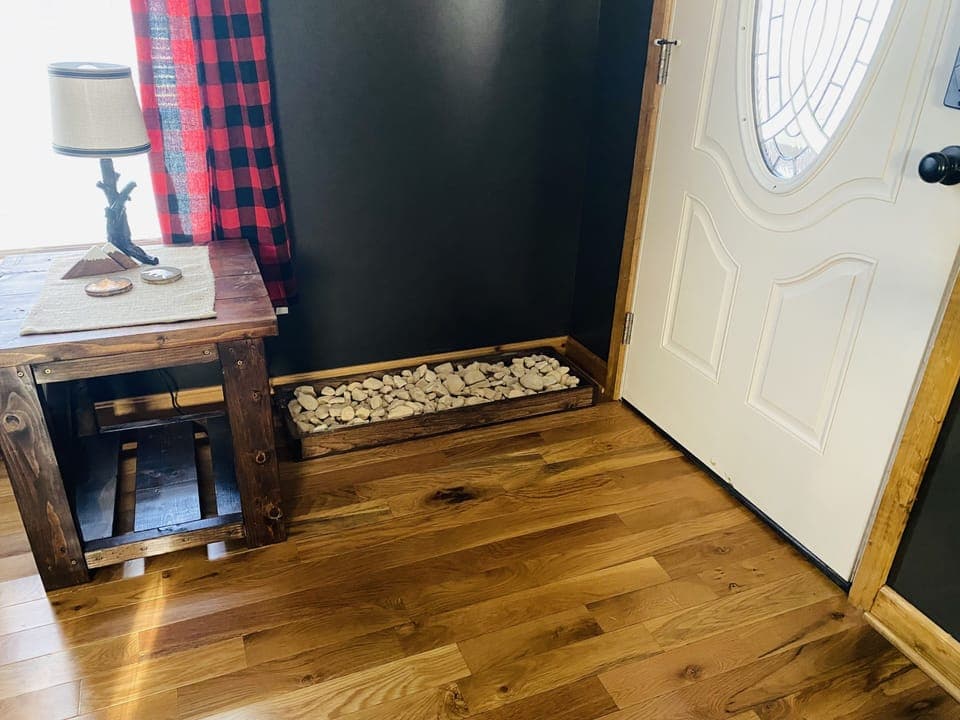 Muddy boots tray.