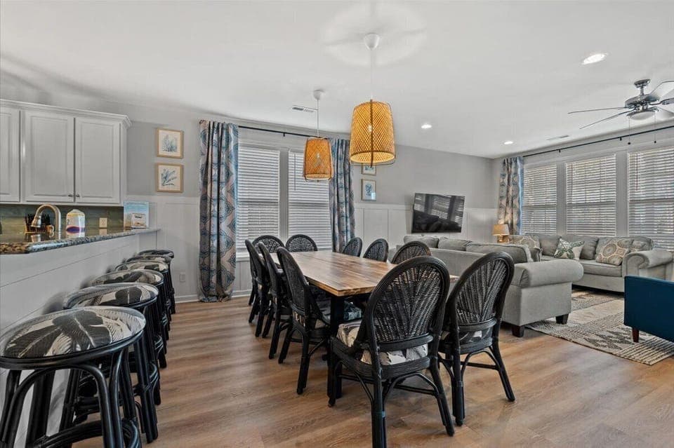 Your open-concept space flows beautifully from kitchen to dining to living room, perfect for gathering with loved ones over home-cooked meals.