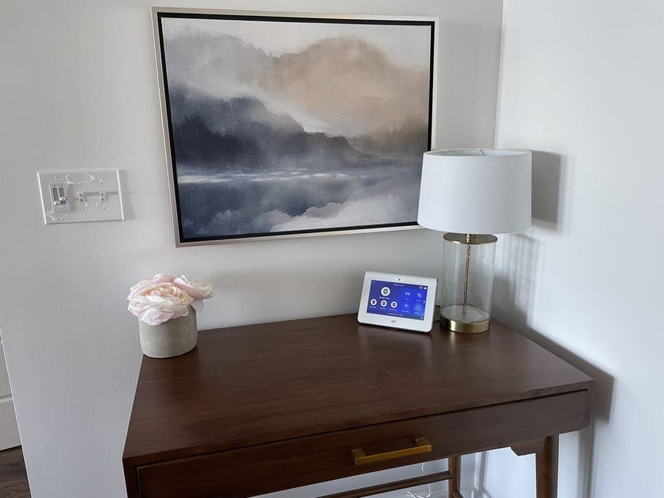 Desk in master bedroom. 