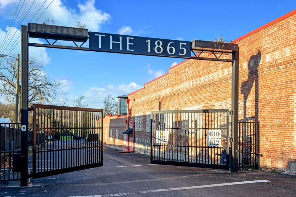 Private and secure entrance gate into the building. You`ll drive through this to access the parking lot.