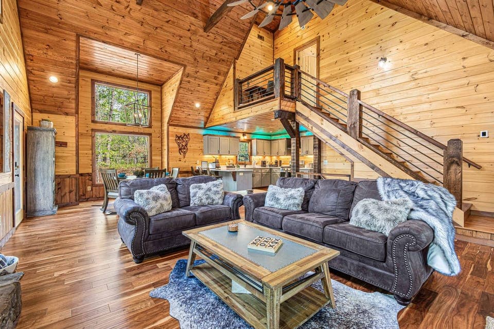 Open floor plan main level living room