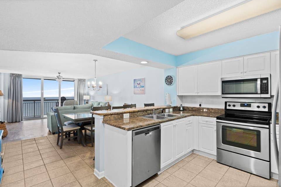 The open floor plan provides plenty of space for everyone to spend time together