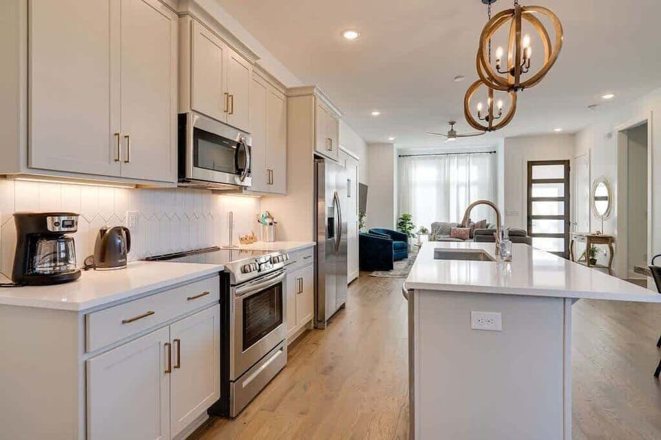 Our spacious kitchen where you can cook for your family and friends!
