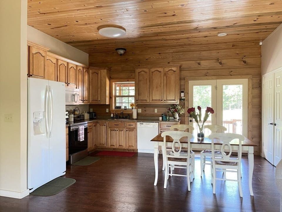 Kitchen from living room area.