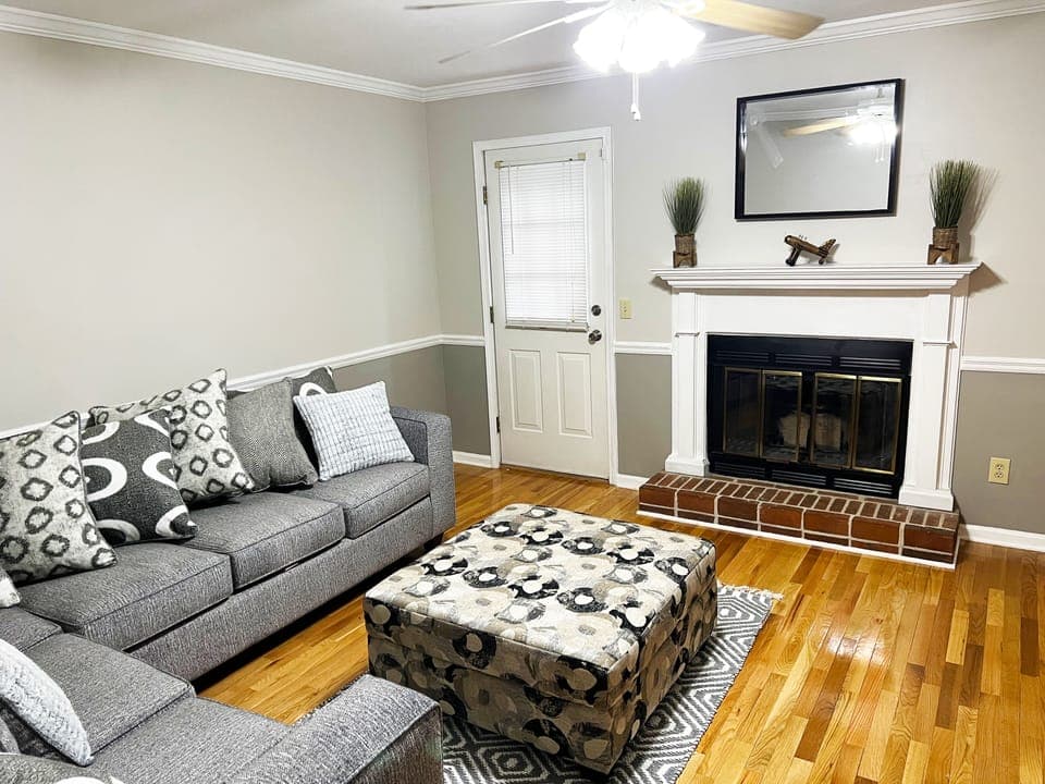 Sit back and relax with family and friends in this cozy living room space! 