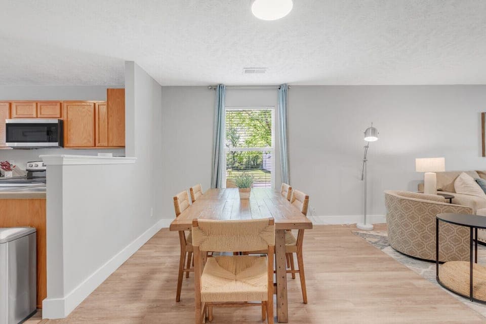 Open floor plan.