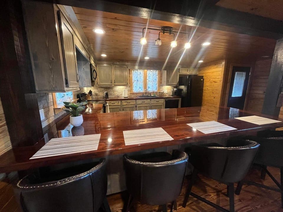 Bar seating area